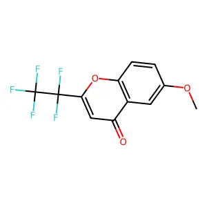 6-methoxy-2-(pentafluoroethyl)-4H-chromen-4-one structure