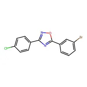 5-(3-Bromophenyl)-3-(4-chlorophenyl)-1,2,4-oxadiazole structure