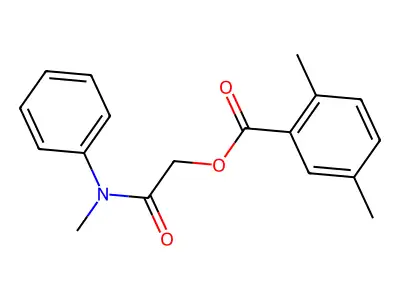 [2-(N-methylanilino)-2-oxoethyl] 2,5-dimethylbenzoate structure