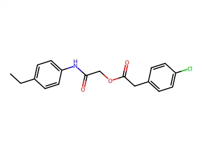 [2-(4-Ethylanilino)-2-oxoethyl] 2-(4-chlorophenyl)acetate structure