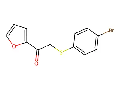 2-((4-Bromophenyl)thio)-1-(furan-2-yl)ethan-1-one structure