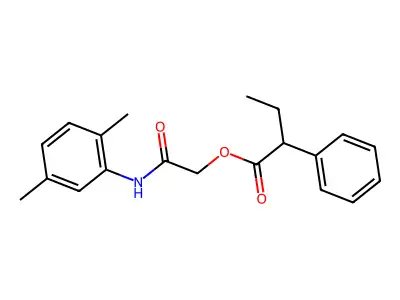[(2,5-Dimethylphenyl)carbamoyl]methyl 2-phenylbutanoate structure