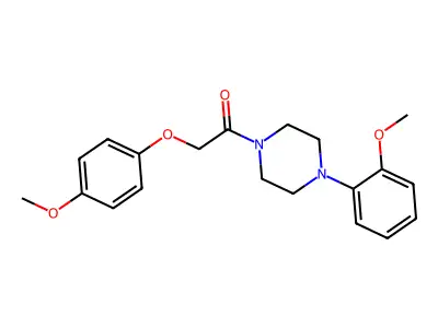 2-(4-Methoxyphenoxy)-1-[4-(2-methoxyphenyl)piperazin-1-yl]ethanone structure
