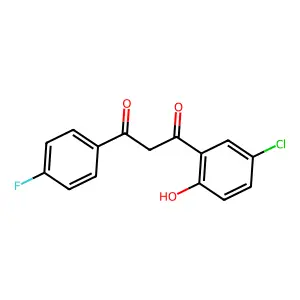 1-(5-Chloro-2-hydroxyphenyl)-3-(4-fluorophenyl)propane-1,3-dione structure