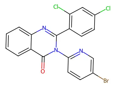 3-(5-Bromopyridin-2-yl)-2-(2,4-dichlorophenyl)quinazolin-4-one structure