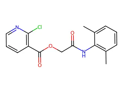 [(2,6-Dimethylphenyl)carbamoyl]methyl 2-chloropyridine-3-carboxylate structure