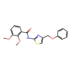 2,3-dimethoxy-N-[4-(phenoxymethyl)-1,3-thiazol-2-yl]benzamide structure