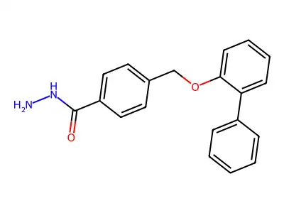 4-(2-Phenylphenoxymethyl)benzohydrazide structure