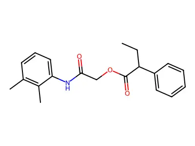 2-((2,3-Dimethylphenyl)amino)-2-oxoethyl 2-phenylbutanoate structure