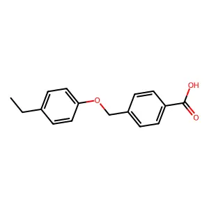 4-[(4-Ethylphenoxy)methyl]benzoic acid structure