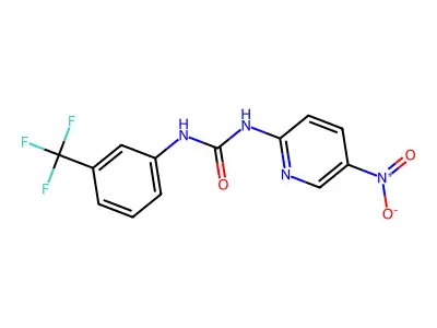 1-(5-Nitropyridin-2-yl)-3-[3-(trifluoromethyl)phenyl]urea structure