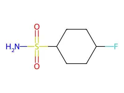 Cyclohexanesulfonamide, 4-fluoro- structure