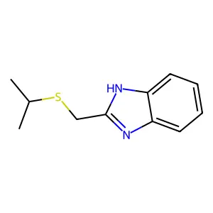 2-((isopropylthio)methyl)-1H-benzo[d]imidazole structure