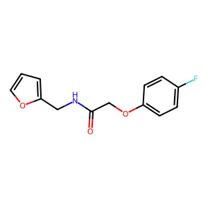 2-(4-氟苯氧基)-N-(2-呋喃甲基)乙酰胺 structure