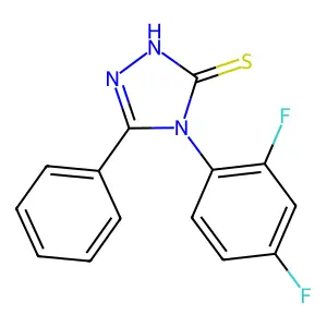 4-(2,4-difluorophenyl)-5-phenyl-4H-1,2,4-triazole-3-thiol structure