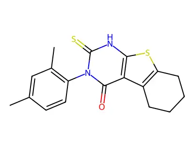 4-(2,4-Dimethylphenyl)-5-sulfanyl-8-thia-4,6-diazatricyclo[7.4.0.0,2,7]trideca-1(9),2(7),5-trien-3-one structure