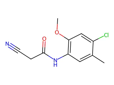 N-(4-chloro-2-methoxy-5-methylphenyl)-2-cyanoacetamide structure