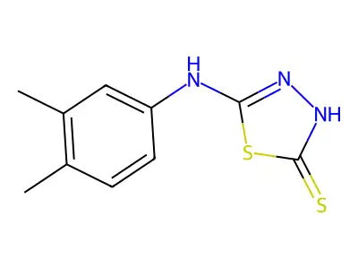 5-(3,4-Dimethyl-phenylamino)-[1,3,4]thiadiazole-2-thiol structure