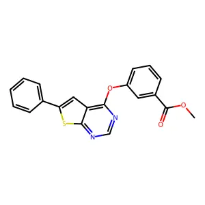 Methyl 3-[(6-phenylthieno[2,3-d]pyrimidin-4-yl)oxy]benzoate structure
