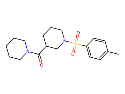[1-(4-Methylphenyl)sulfonylpiperidin-3-yl]-piperidin-1-ylmethanone structure