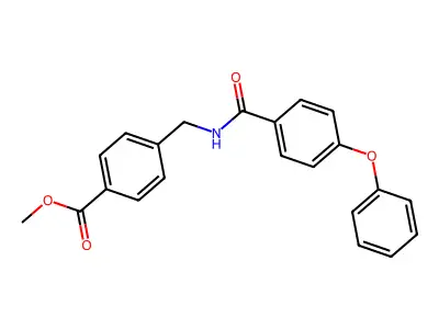 Methyl 4-[[(4-phenoxybenzoyl)amino]methyl]benzoate structure