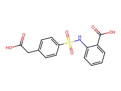 2-[[4-(carboxymethyl)phenyl]sulfonylamino]benzoic Acid structure