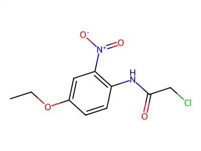 2-chloro-N-(4-ethoxy-2-nitrophenyl)acetamide structure