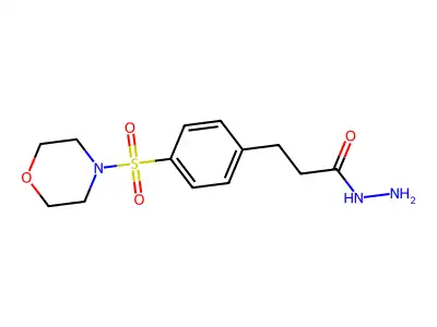 3-(4-(Morpholine-4-sulfonyl)phenyl)propanehydrazide structure