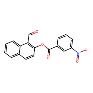 1-Formylnaphthalen-2-yl 3-nitrobenzoate structure