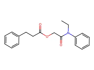 [2-(N-ethylanilino)-2-oxoethyl] 3-phenylpropanoate structure
