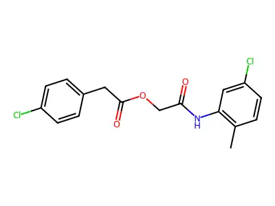 [(5-Chloro-2-methylphenyl)carbamoyl]methyl 2-(4-chlorophenyl)acetate structure