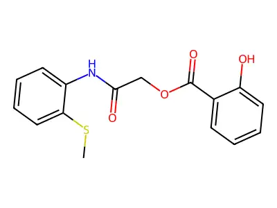 [2-(2-Methylsulfanylanilino)-2-oxoethyl] 2-hydroxybenzoate structure
