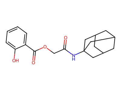 [2-(1-Adamantylamino)-2-oxoethyl] 2-hydroxybenzoate structure