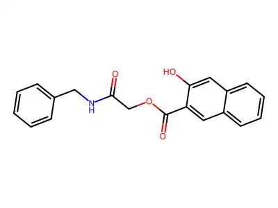 [2-(Benzylamino)-2-oxoethyl] 3-hydroxynaphthalene-2-carboxylate structure