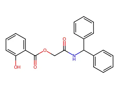 [2-(Benzhydrylamino)-2-oxoethyl] 2-hydroxybenzoate structure