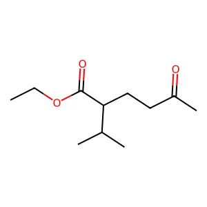 Ethyl 5-oxo-2-(propan-2-yl)hexanoate structure