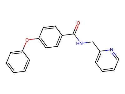 4-phenoxy-N-(pyridin-2-ylmethyl)benzamide structure