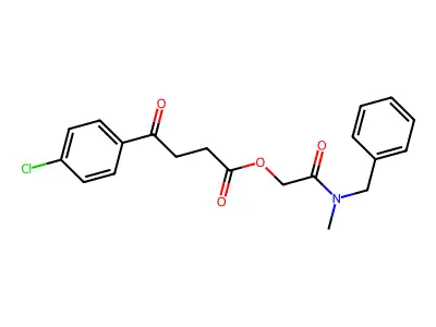 [2-[Benzyl(methyl)amino]-2-oxoethyl] 4-(4-chlorophenyl)-4-oxobutanoate structure