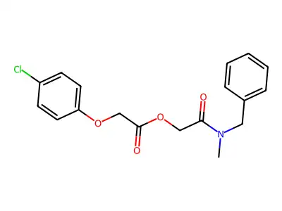 [2-[Benzyl(methyl)amino]-2-oxoethyl] 2-(4-chlorophenoxy)acetate structure