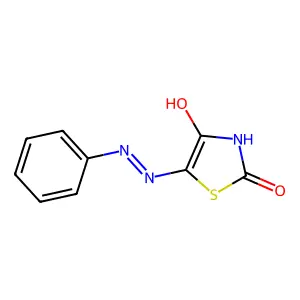 (Z)-5-(2-phenylhydrazono)thiazolidine-2,4-dione structure