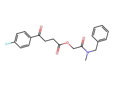 [2-[Benzyl(methyl)amino]-2-oxoethyl] 4-(4-fluorophenyl)-4-oxobutanoate structure