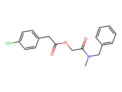 [2-[Benzyl(methyl)amino]-2-oxoethyl] 2-(4-chlorophenyl)acetate structure