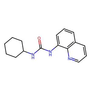 1-Cyclohexyl-3-quinolin-8-ylurea structure