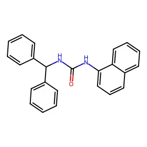 N-Benzhydryl-N'-(1-naphthyl)urea structure