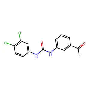 3-(3-Acetylphenyl)-1-(3,4-dichlorophenyl)urea structure