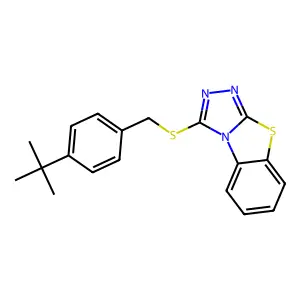 1-[(4-Tert-butylphenyl)methylsulfanyl]-[1,2,4]triazolo[3,4-b][1,3]benzothiazole structure