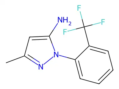 3-Methyl-1-[2-(trifluoromethyl)phenyl]-1H-pyrazol-5-amine structure