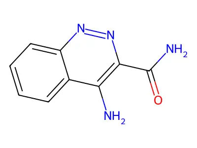 3-Cinnolinecarboxamide, 4-amino- structure