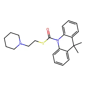 Oxazole, 4,5-diphenyl-2-((methylamino)methyl)-, monohydrochloride structure