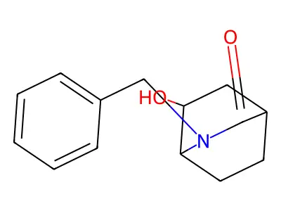 2-Benzyl-6-hydroxy-2-azabicyclo(2.2.2)octan-3-one structure